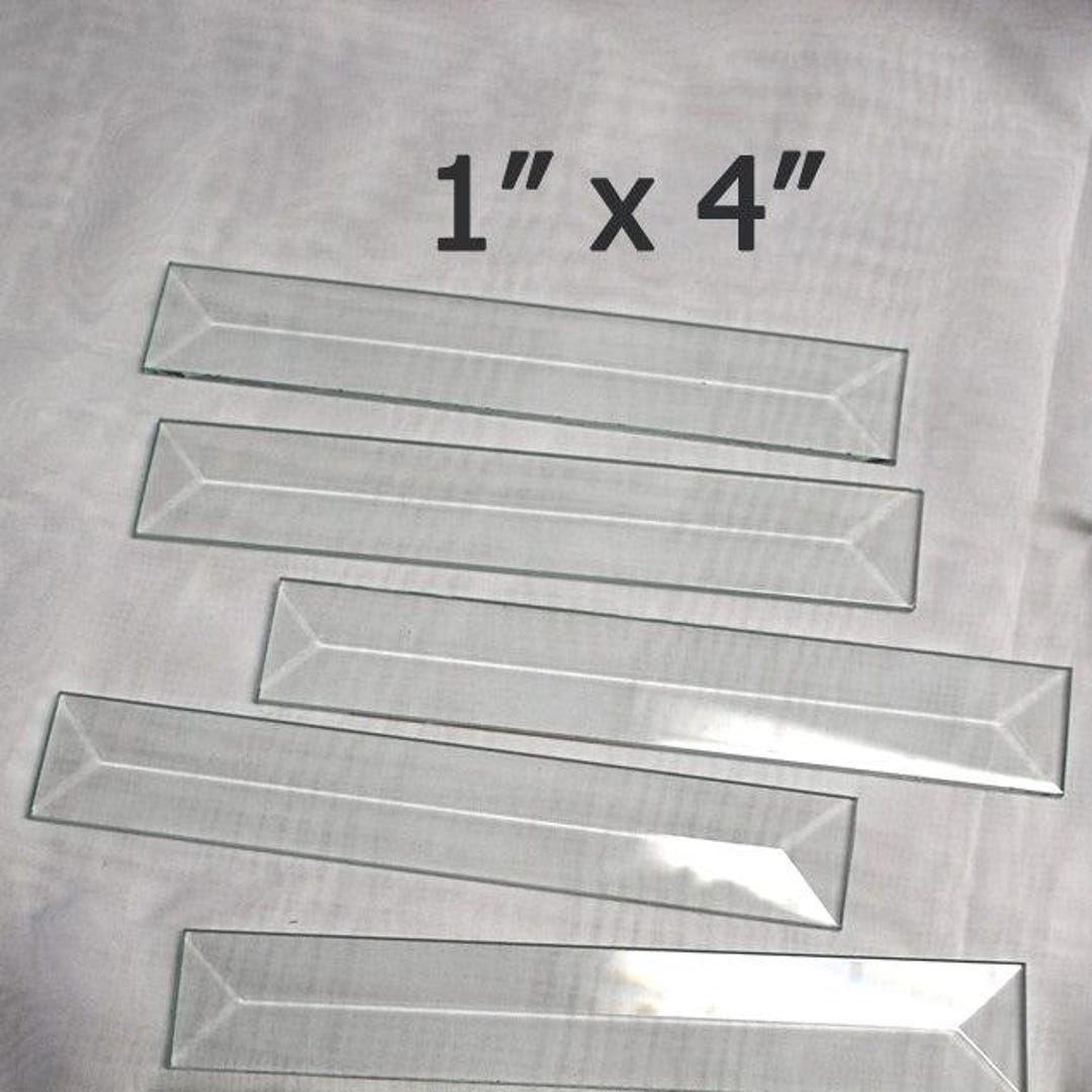 The 1 X 4 Clear Bevel Rectangle 1 Inch X 4 Inch - Etsy