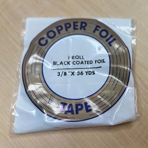 3/8" EDCO Black Back Copper Foil Tape | 9 ft or 36 yds