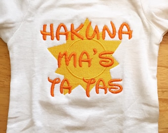 Hakuna Ma's Ta Tas breastfeeding bodysuit/tshirt