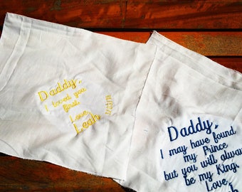 Handmade and Embroidered Wedding Hankies