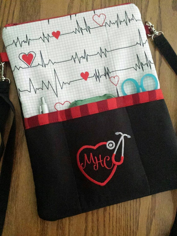 Items similar to Nurses Crossbody Bag holds STETHOSCOPE BP Cuff