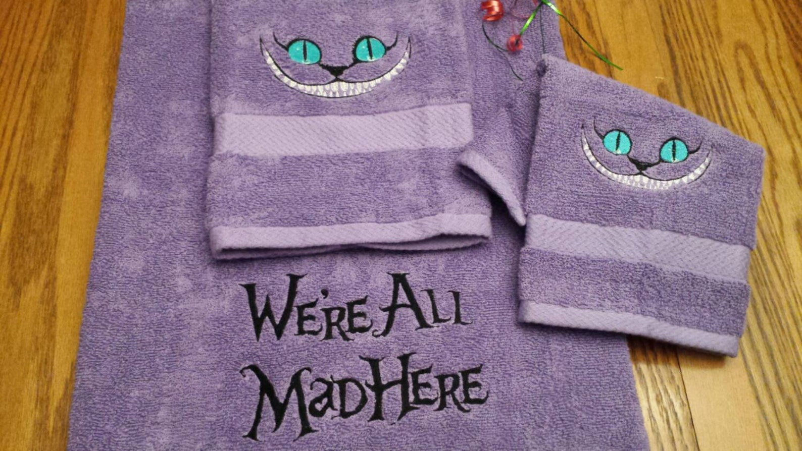 CHESHIRE CAT TOWEL Set BaTH 3Pc SeT We're All Mad Here Etsy