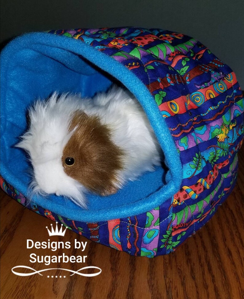 Guinea Pig Bed Hidey Piggy Cozy Cave Handmade Quality Quilted Etsy