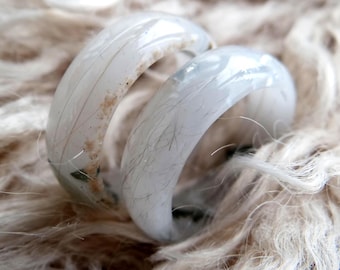 Personalized Cremation Ring: Grief, Hair, Fur, Funeral Keepsake, Memorial Ring, Dried Flowers