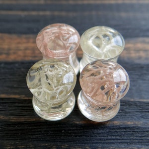 Pastel Plug Ohrringe Piercing Ohrstecker und Tunnels Resin Plugs 2g 0g 00g 1 Zoll 2 Zoll Pastel Goth Schmuck Moderne Ohrhänger Unisex Ohrringe