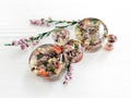 Real Heather Ear Plugs and Tunnels: Resin Wedding Gauges with Flowers 4G - 2 Inch product logo