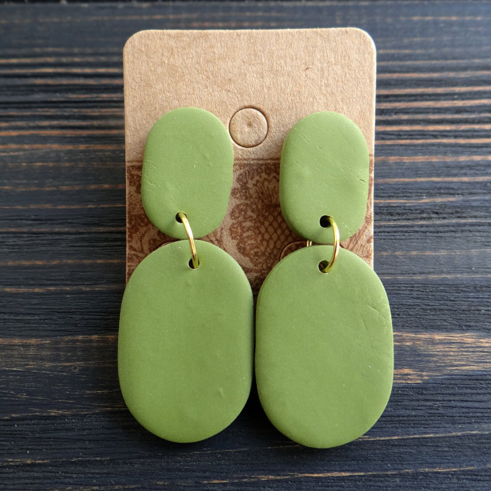 Nude earrings Mint earrings Geometric earrings Trendy jewelry Etsy