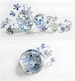 Forget me not blue flower plug earrings resin ear plug wedding plugs pressed flower wedding gauge ear tunnel terrarium jewelry 19mm 4g 2g 0g