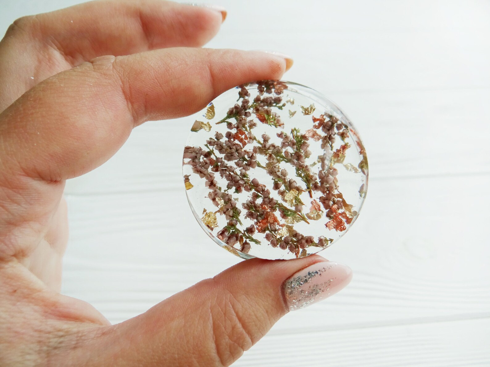 Real Heather plugs and tunnels Wedding gauges Floral gauge 2g Etsy