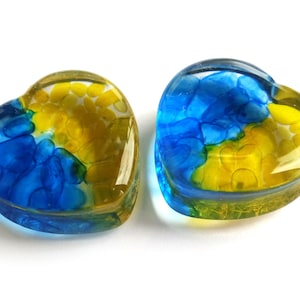 Heart plugs ear gauges and plugs Ukraine flag Ukraine jewelry Piercing blue tunnels Glory to Ukraine Slava Ukraine  0g 00g ukrainian artists