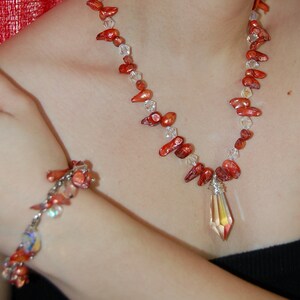 SeaShell Necklace and Earring Set image 1