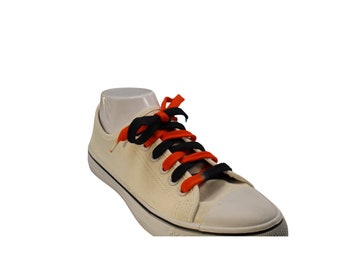 Black and Orange Shoelace - Custom Made