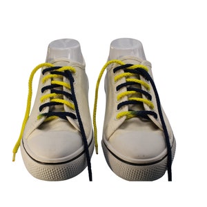 Navy Blue and Yellow Shoelaces Custom Made image 7