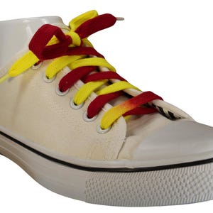 Red and Yellow Shoelaces | Custom Made