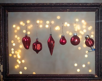 ソビエトヴィンテージオーナメント、クリスマスアクセント6個セット