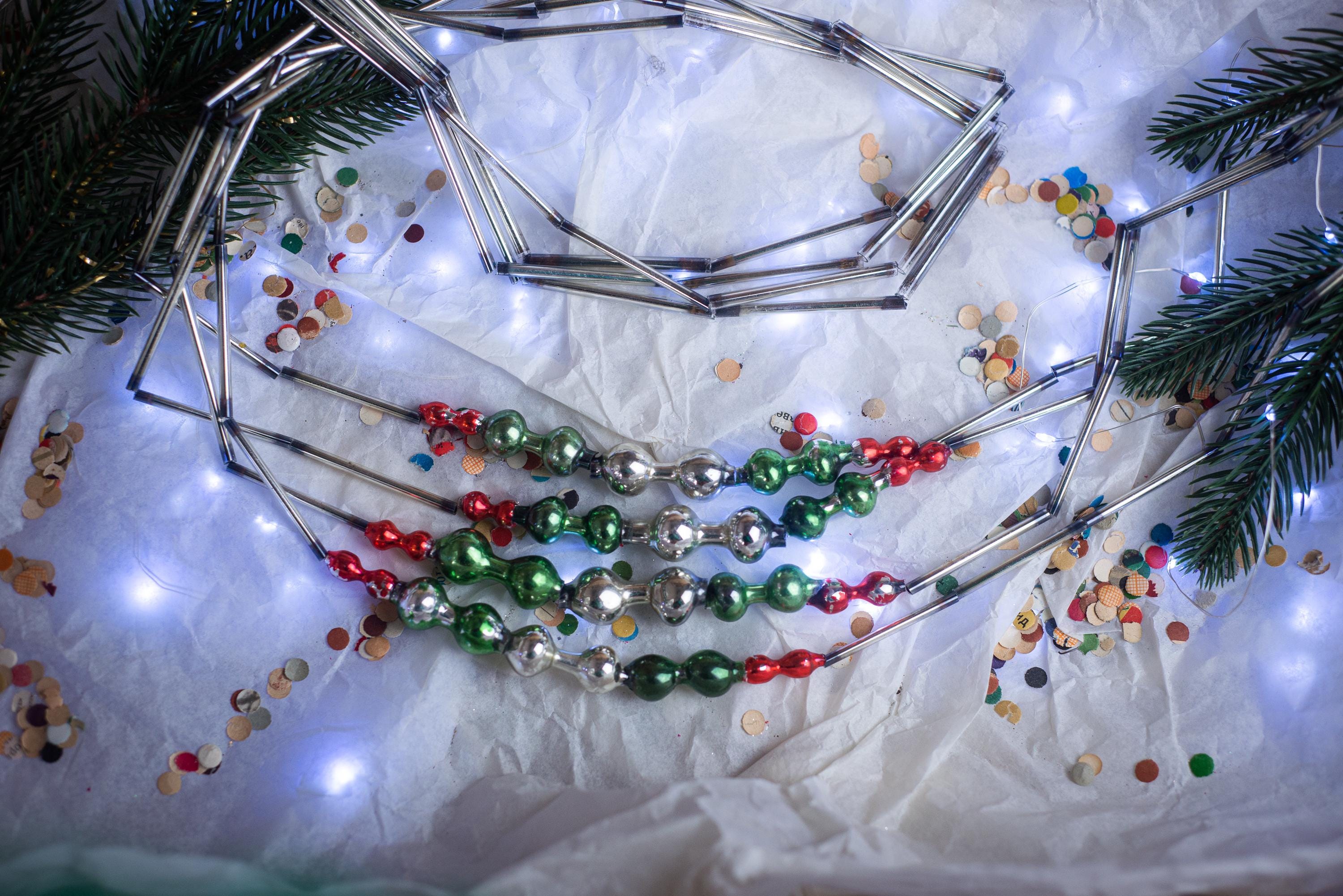 Guirlande De Perles Dorées 30 M - Perles 6 Mm, Espacement 2 Mm, Pour Sapin De Noël, Mariage, Décoration DIY