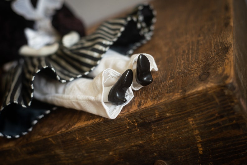 Vintage porcelain art doll collectible antique toy old image 3