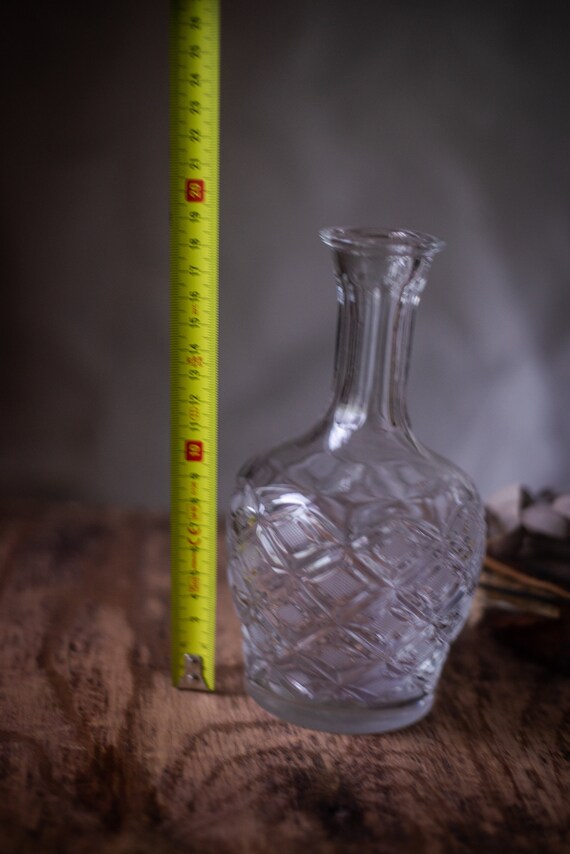 ヴィンテージクリスタルガラスデキャンタ、アルコールカラフェ