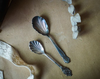 Caviar Serving Spoon, fancy serving, 1960s Melchior Small Spoon, Vintage German Silver