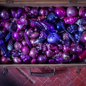 Vintage Purple Ornaments - Etsy Canada