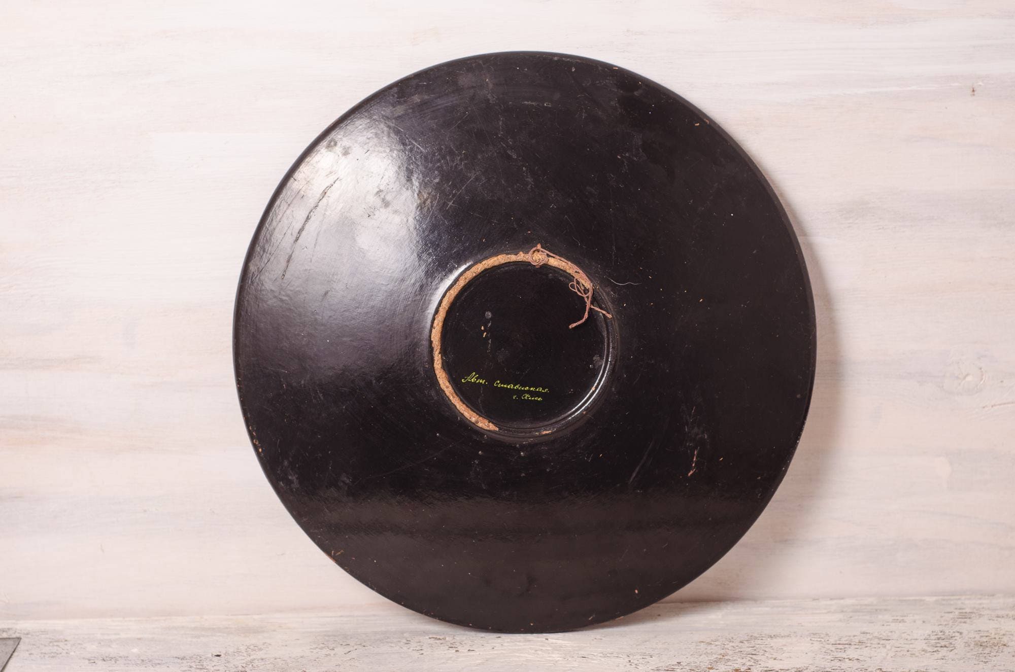 Folk Art Dekor Blumenteller rot grün Wand Dekor Holz | Etsy