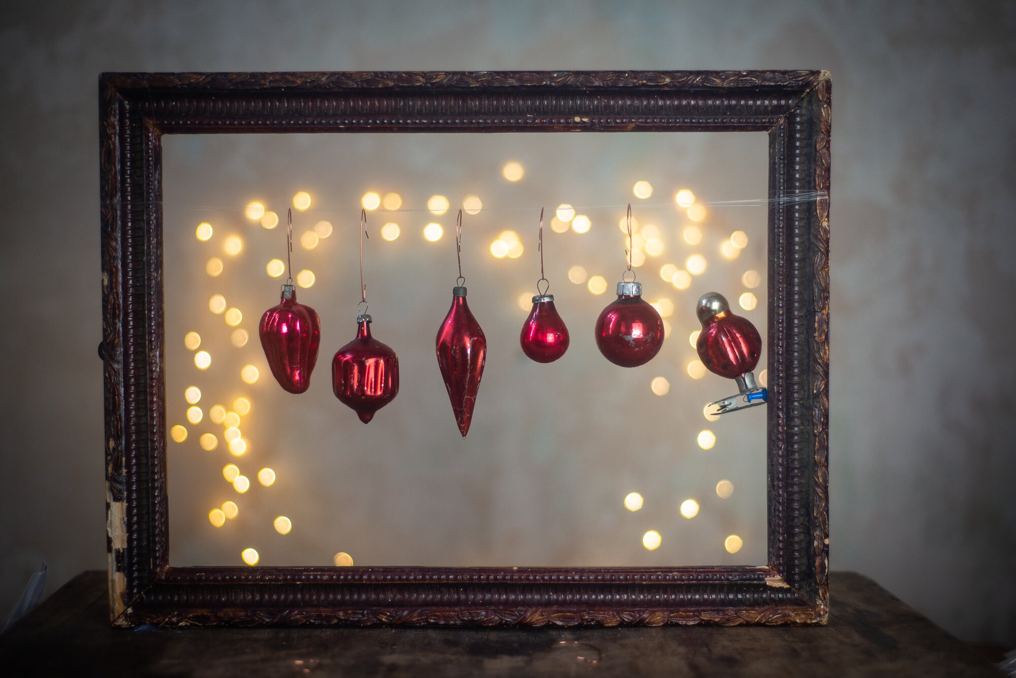 ソビエトヴィンテージオーナメント、クリスマスアクセント6個セット