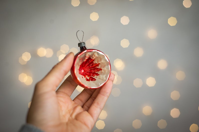 German Christmas Decorations Set Vintage Collectible Glass Etsy