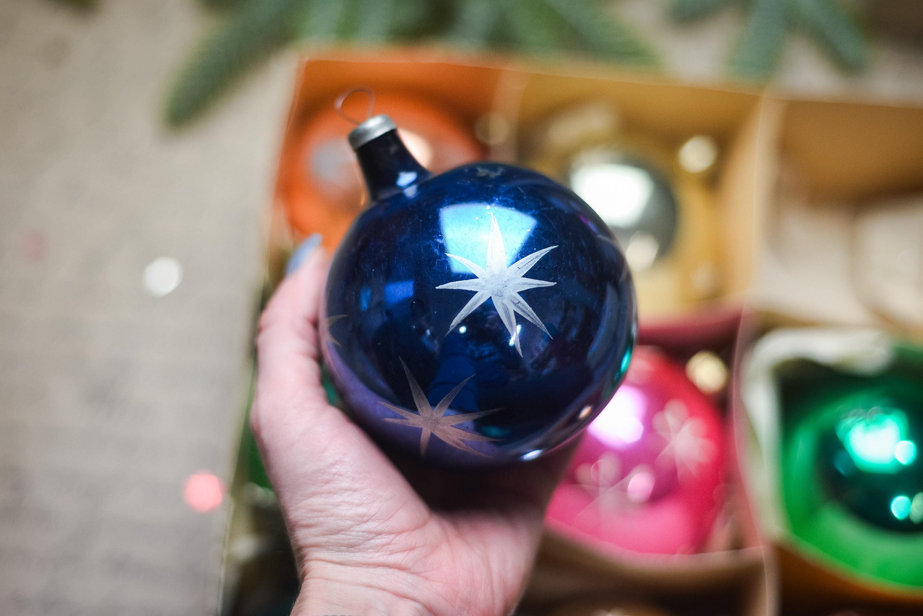 ヴィンテージスタークリスマスオーナメントセット（オリジナルボックス