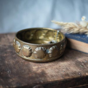 Vintage Brass Planter Bowl, German Brass Dish, 1970s Decorative Bowl
