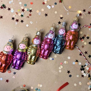 Astronaut figurine vintage Christmas ornament,  space traveler, Spaceman glass ornament, Retro Christmas tree decor