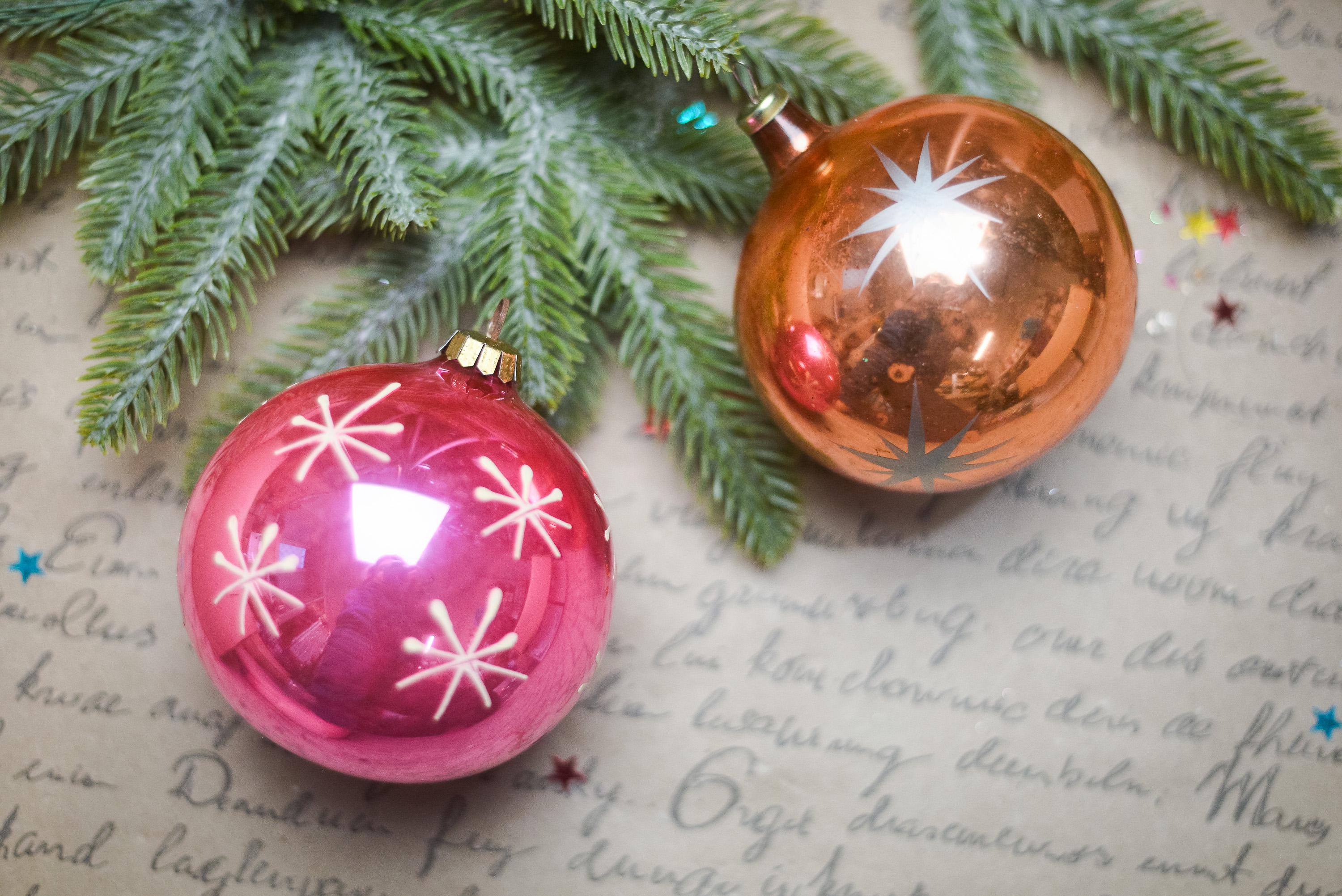 ヴィンテージスタークリスマスオーナメントセット（オリジナルボックス