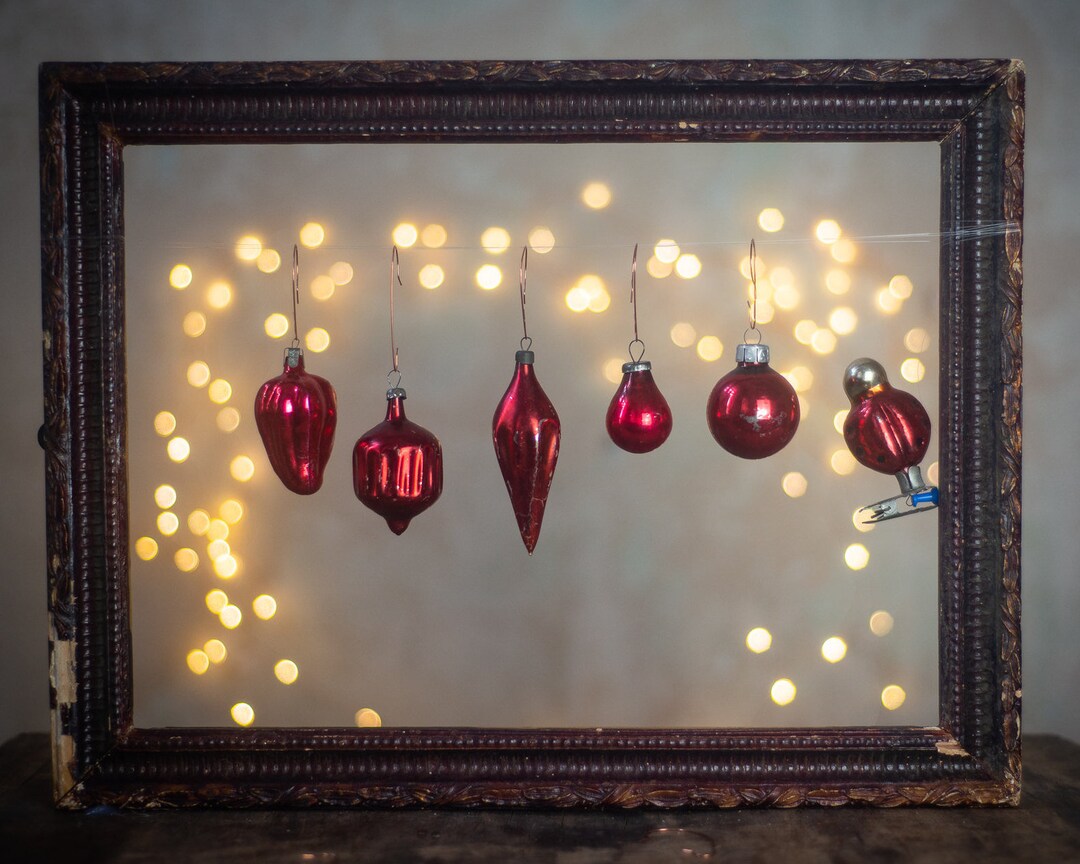 ソビエトヴィンテージオーナメント、クリスマスアクセント6個セット