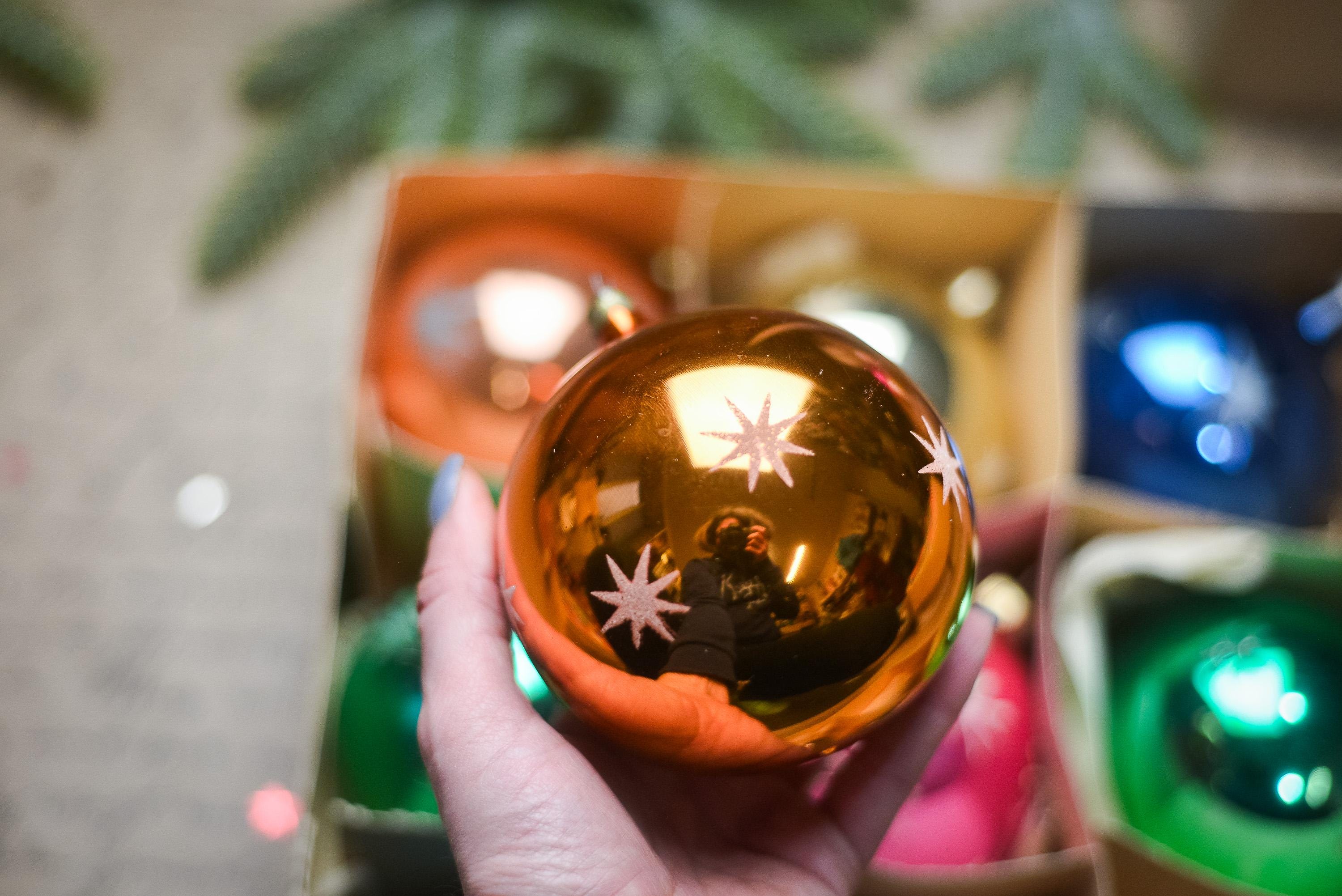 ヴィンテージスタークリスマスオーナメントセット（オリジナルボックス