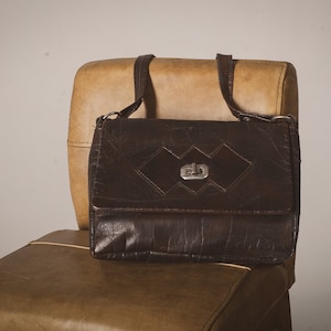 Bolso retro marrón, bolso casual para mujer, bolso mensajero