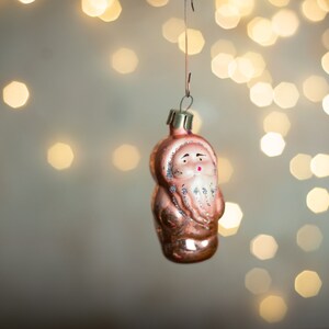 Figura de gnomo, adornos navideños de vidrio vintage de la década de 1970 imagen 4