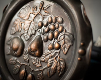 ヴィンテージエンボス加工壁プレート、円形壁パネル、キッチン壁装飾用