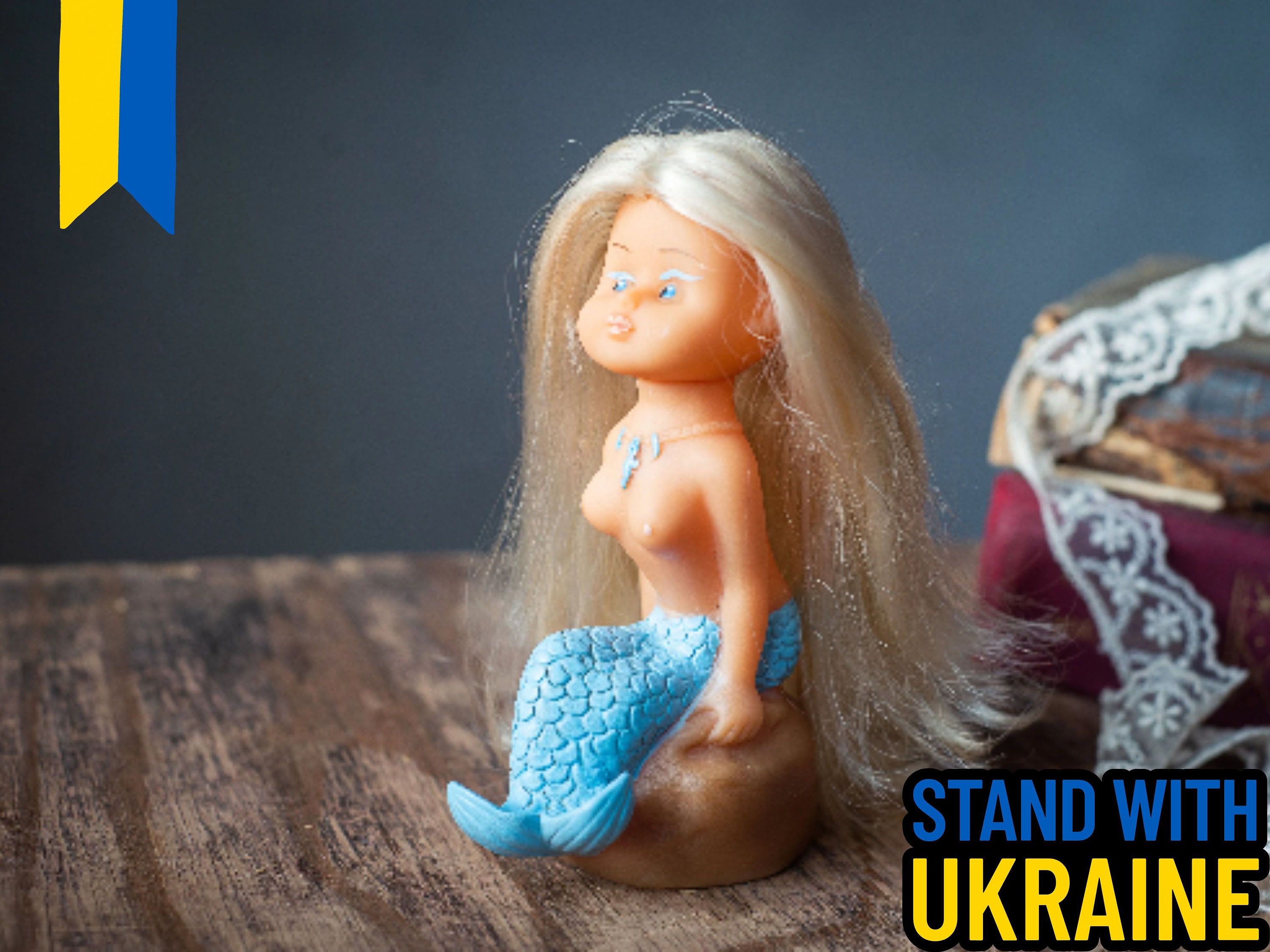 Vintage GDR Mermaid Doll Erotic Sexy 