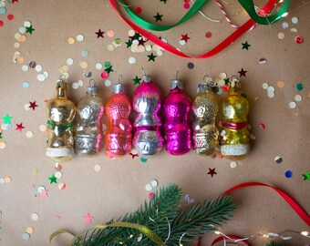 ヴィンテージガラス製賢者のオーナメント – 1970年代のクリスマスマギ 