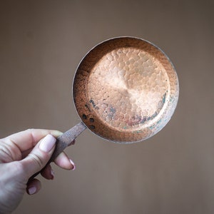 Vintage Copper Frying Pan, Copper Cookware, Farmhouse Kitchen, French antiques