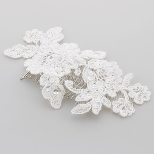 Wedding Hair Comb Hair Pin Bridal Hair Comb Lace Hair Comb Etsy UK
