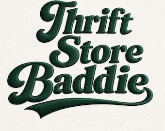 Thrift Store Baddie PNG, Thrifting PNG, TShirt Design, Designs for POD