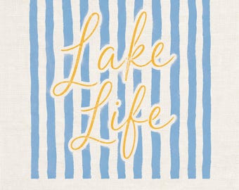 Imagen PNG de la vida en el lago, diseño de camiseta de vacaciones, gráfico de camiseta náutica