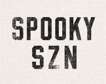 Spooky SZN PNG, Halloween Shirt Design, Fall Graphic