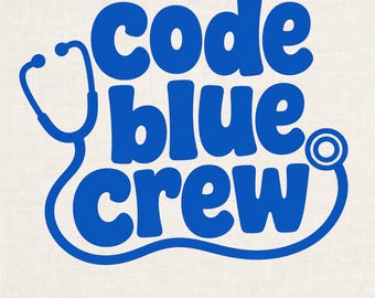 Código Azul Equipo PNG, Regalo Divertido para Enfermeras, Diseño de Camiseta para Enfermeras de UCI