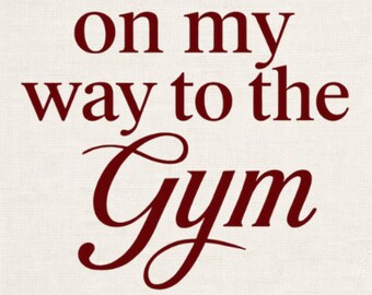 Gym PNG, Fitnessgrafik, Träningsmotivation (Digital Nedladdning)