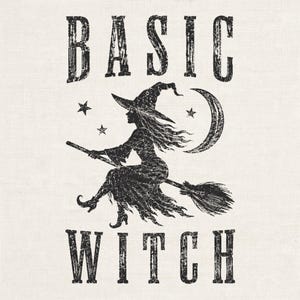Basic Witch Shirt Design, Halloween PNG, Witch Sublimination PNG