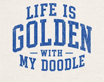 Imagen PNG de una mamá Golden Doodle, diseño de camiseta retro para amantes de los perros (descarga digital)