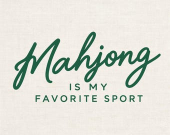 Mahjong PNG, Mahjong is My Favorite Sport