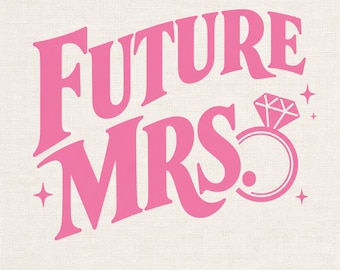 Futura Sra. PNG, Diseño de camiseta de novia, Camiseta de compromiso (Descarga digital)