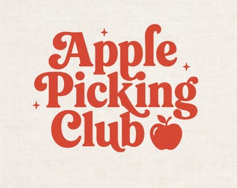 Apple Picking Club PNG, Fall Shirt Design, Autumn Graphic